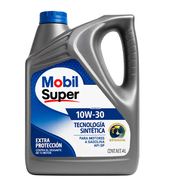 Envase de aceite MOBIL MOBIL SUPER  TECNOLOGÍA SINTETICA 10W30 - GL 4 LT grado 10W30 - Lubricentro Piloto